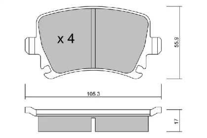Запчасти для ТО AISIN для VW GOLF VI (5K1) 2.0 TDI